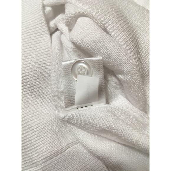 NWT Alex Marie Small White Coral Horizon Lightweight Button Up Sweater - Picture 5 of 5